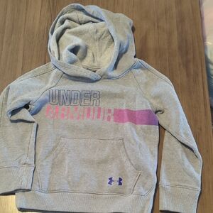 Under Armour Kids Gray and Purple Hoodie
